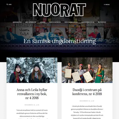 Nuorat startsida 2019