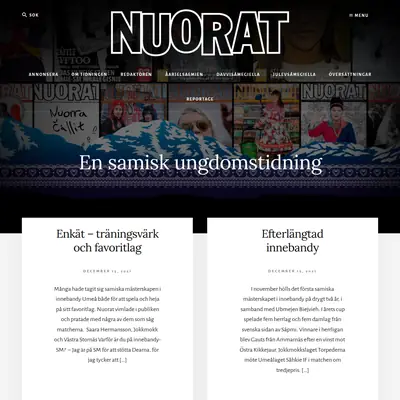 Nuorat startsida 2022