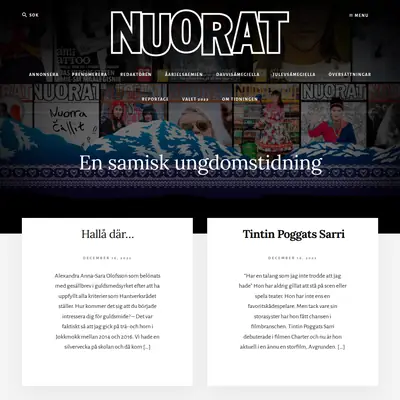 Nuorat startsida 2023