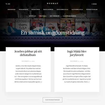 Nuorat startsida 2026