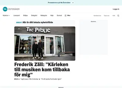 nuosteraker.se webb tv startsida 2025