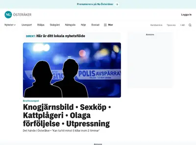 nuosteraker.se webb tv startsida 2026