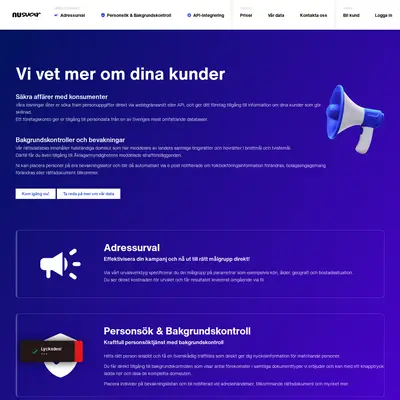 Nusvar, nusvar.se startsida 2023