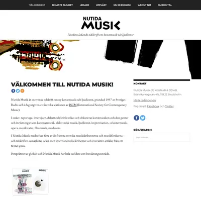 Nutida Musik startsida 2024