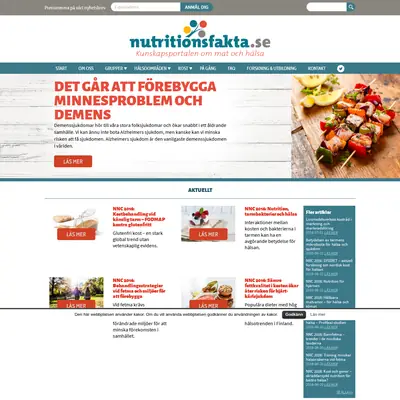 www.nutritionsfakta.se startsida 2016