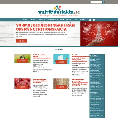 www.nutritionsfakta.se startsida 2021