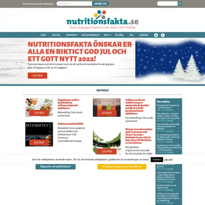 www.nutritionsfakta.se startsida 2022