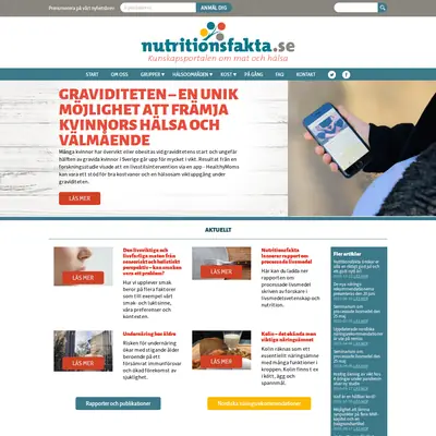 www.nutritionsfakta.se startsida 2024