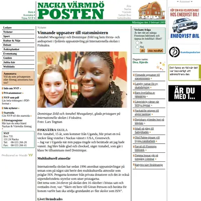 nvp.se startsida 2003