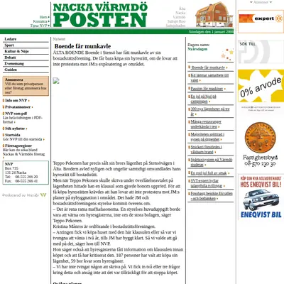 nvp.se startsida 2006