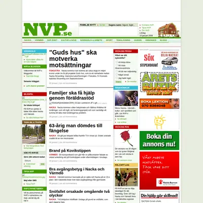 nvp.se startsida 2009