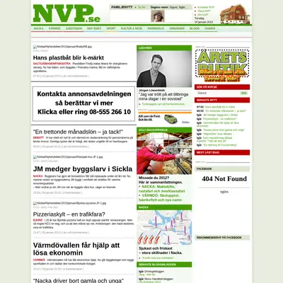 nvp.se startsida 2013
