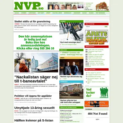 nvp.se startsida 2014