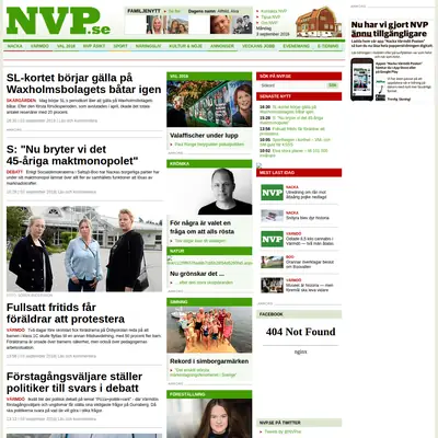 nvp.se startsida 2018