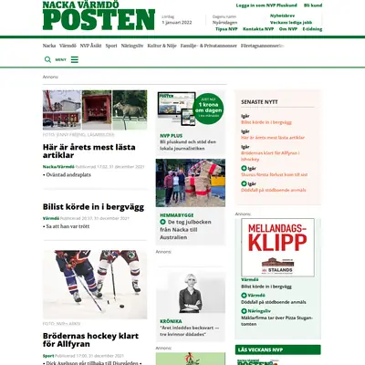 nvp.se startsida 2022