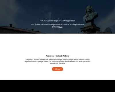 Nya Varbergsposten startsida 2026