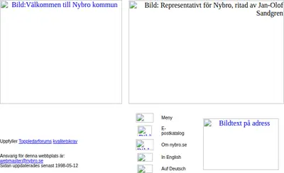 Mera Nybro startsida 1999