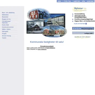 Mera Nybro startsida 2003