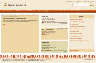 Mera Nybro startsida 2009