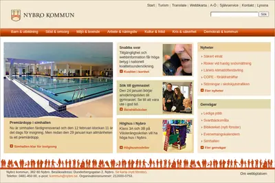 Mera Nybro startsida 2011