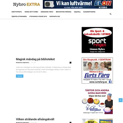 Nybro-Extra startsida 2019