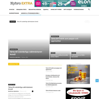 Nybro-Extra startsida 2023