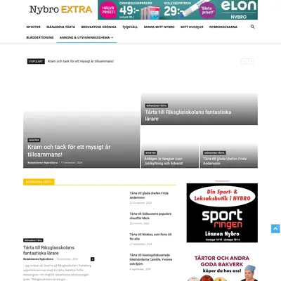 Nybro-Extra startsida 2025