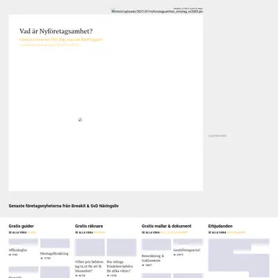 Nyföretagsamhet startsida 2022