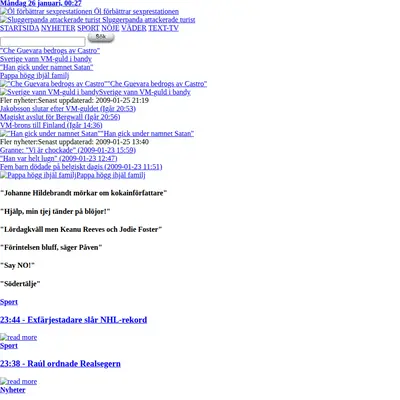 www.nyheter24.se startsida 2009