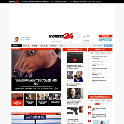 www.nyheter24.se startsida 2013