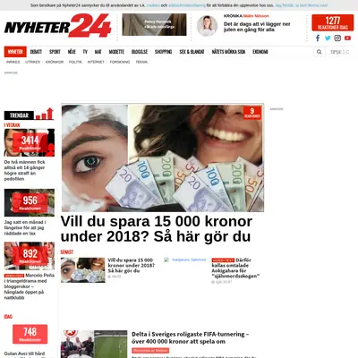 www.nyheter24.se startsida 2018