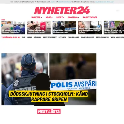 www.nyheter24.se startsida 2020