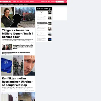 www.nyheter24.se startsida 2022