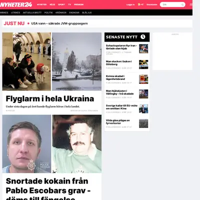 www.nyheter24.se startsida 2023
