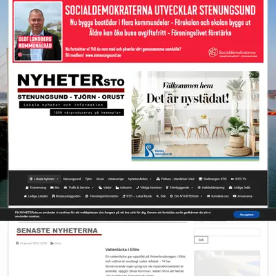 NYHETERsto.se startsida 2021