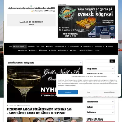 NYHETERsto.se startsida 2026