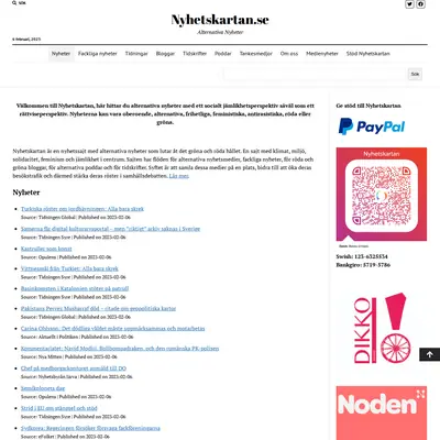 nyhetskartan.se startsida 2023