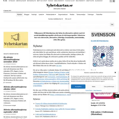 nyhetskartan.se startsida 2025