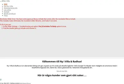 Ny i Villa & Radhus startsida 2025