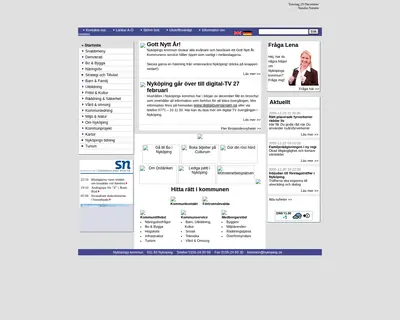 Nyköpings Tidning startsida 2006