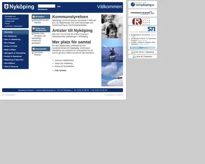 Nyköpings Tidning startsida 2007