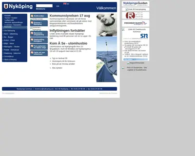Nyköpings Tidning startsida 2009