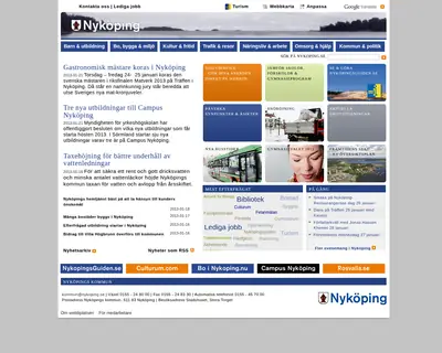 Nyköpings Tidning startsida 2013