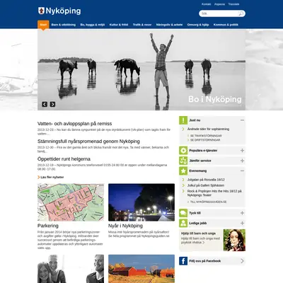 Nyköpings Tidning startsida 2014