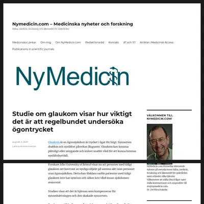 nymedicin.se startsida 2021