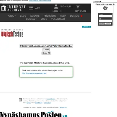 www.nynashamnsposten.se webb-tv startsida 2010