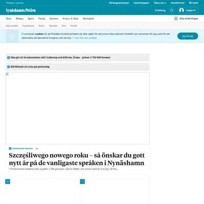 www.nynashamnsposten.se webb-tv startsida 2021