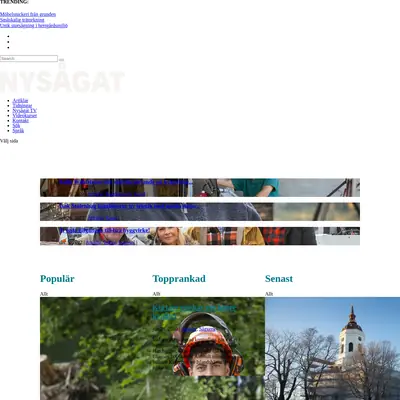 Nysågat, nysagat.se startsida 2024