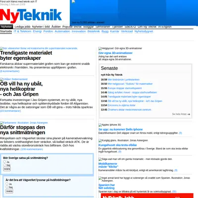 Artilleri - Tidskrift startsida 2009