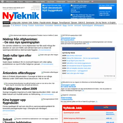 Artilleri - Tidskrift startsida 2010